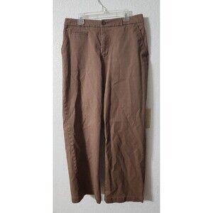 Cherokee Vintage Dress Pants Women's 8 Career Formal Wide Leg Chocolate Brown